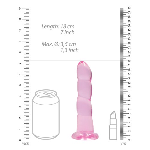 Dildo Shots RealRock 7" Transparente - Placer Supremo