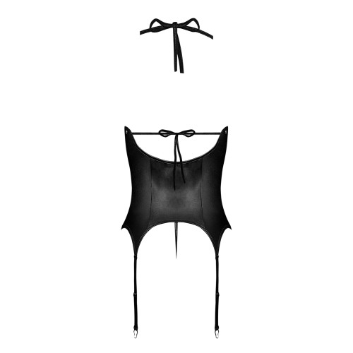 Corset Lust Madame con Suspensores de Metal y G-String a Juego