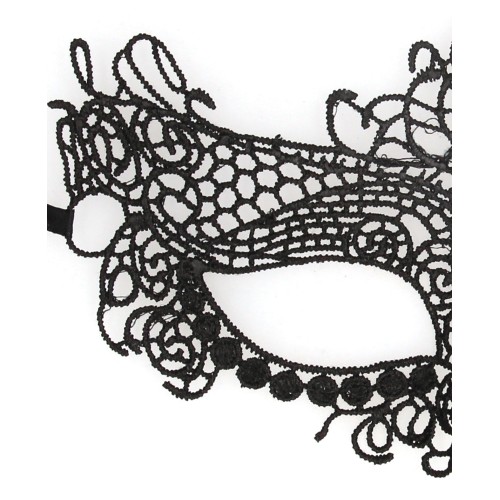 Shots Ouch Lace Eye Mask Black Queen