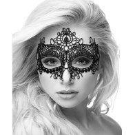 Shots Ouch Lace Eye Mask Black Queen