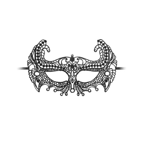 Shots Ouch Black & White Lace Eye Mask