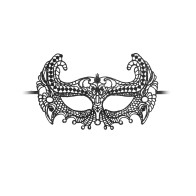 Shots Ouch Black & White Lace Eye Mask