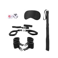 Shots Ouch Bed Post Restraint Kit Black & White