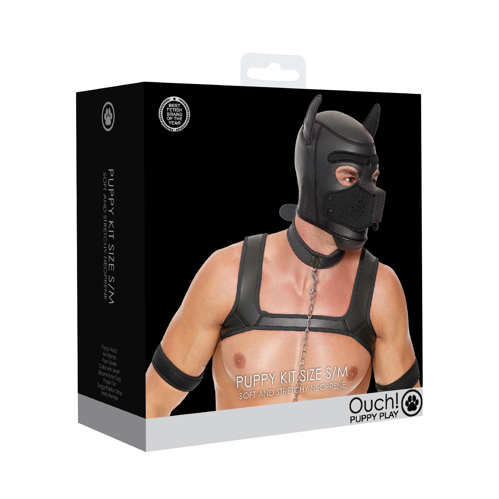 Kit Completo Ouch Puppy Play - Pequeño Negro