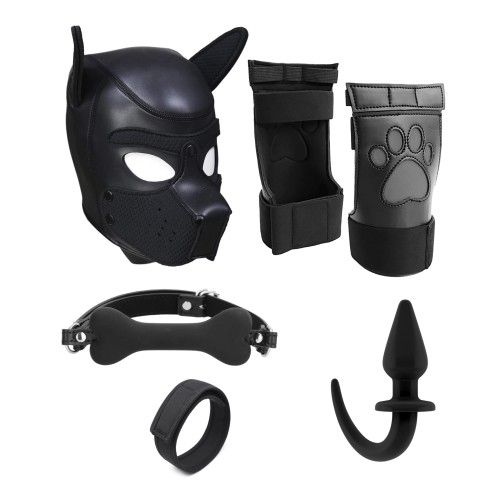 Shots Ouch Puppy Play Complete Kit - Small Black