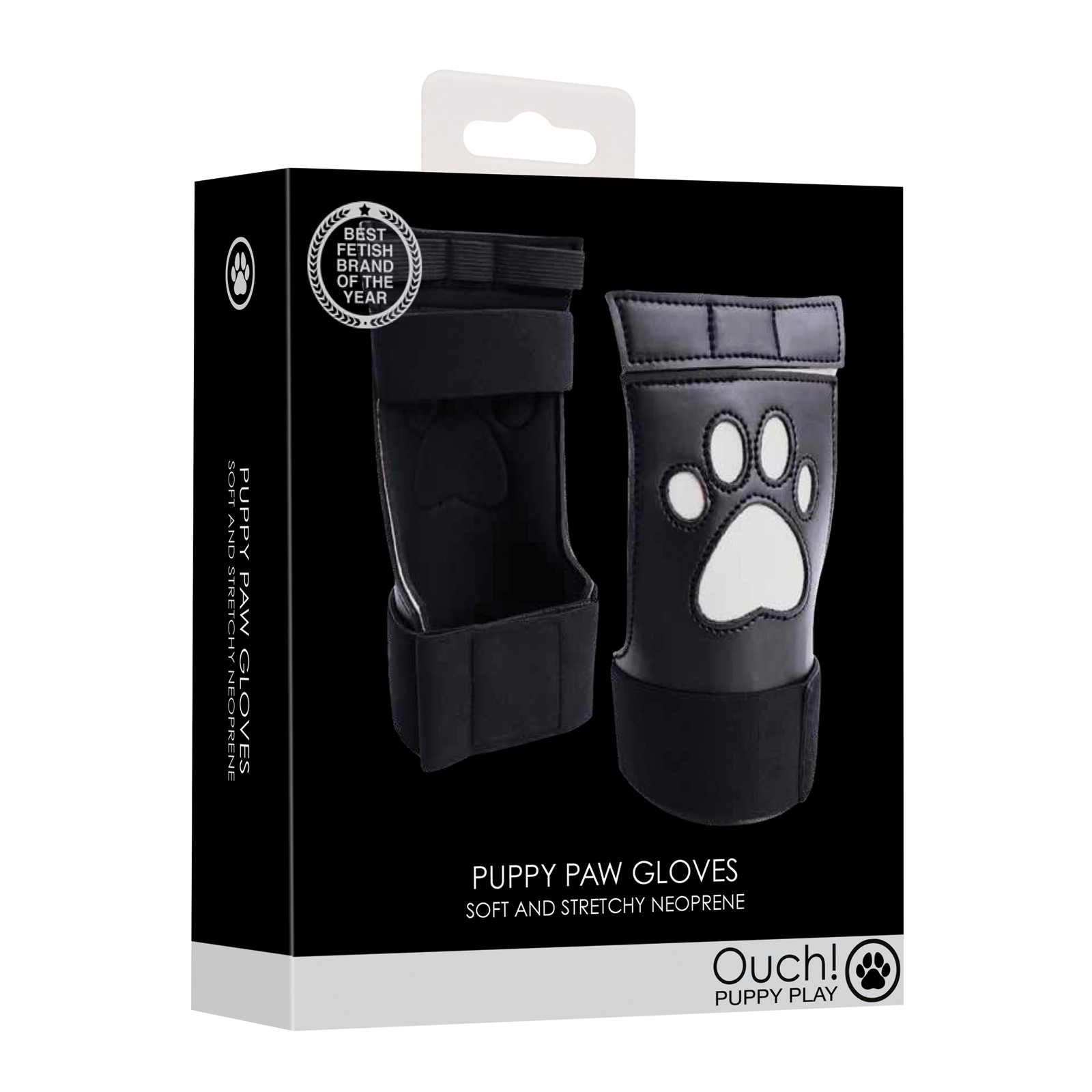 Shots Ouch Puppy Play Gloves White