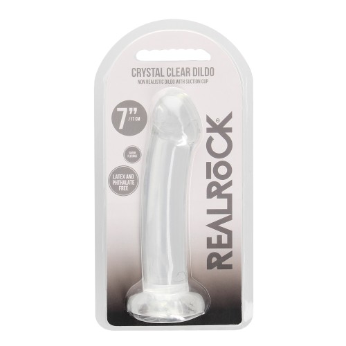 Shots RealRock Crystal Clear 7" Dildo Transparent