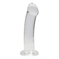 Dildo Shots RealRock Cristal Claro 7" Transparente