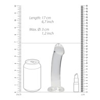 Dildo Shots RealRock Cristal Claro 7" Transparente