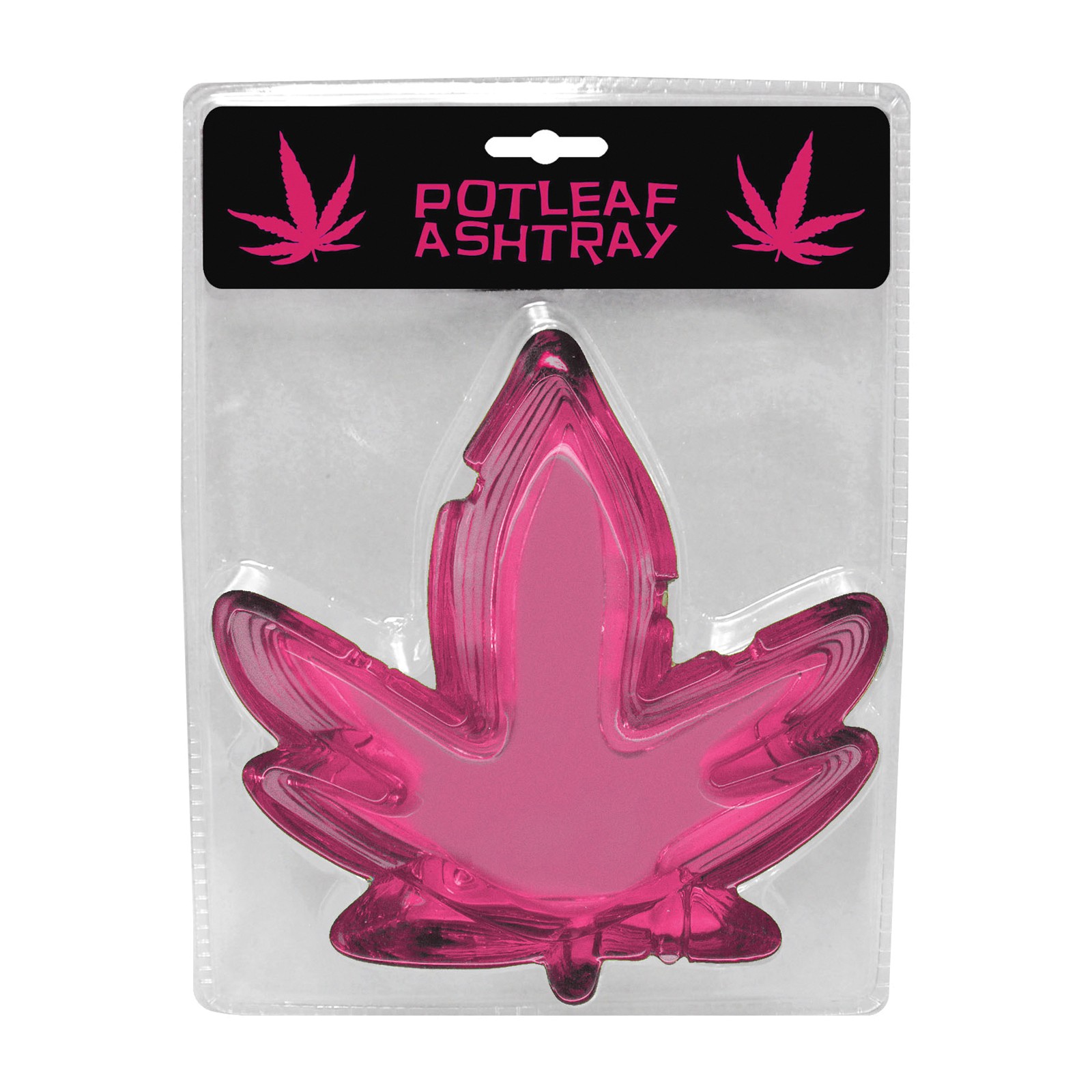 Cenicero en Forma de Hoja de Marihuana - Rosa