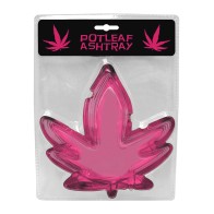 Cenicero en Forma de Hoja de Marihuana - Rosa