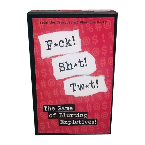 Juego de Cartas F*ck! Sh*t! Tw*t! Divertido