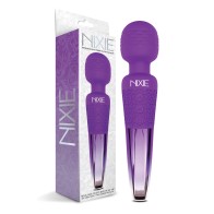 Nixie Rechargeable Wand Massager Purple Ombre Design