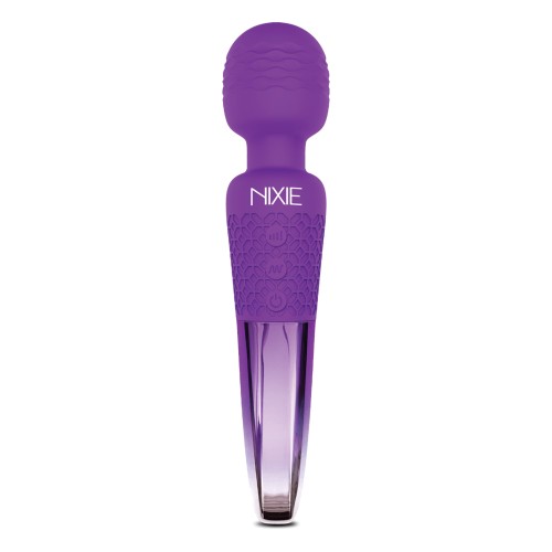 Nixie Rechargeable Wand Massager Purple Ombre Design