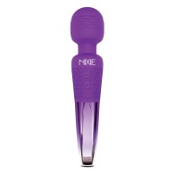 Nixie Rechargeable Wand Massager Purple Ombre Design