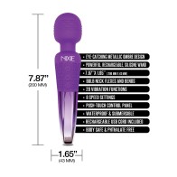 Nixie Rechargeable Wand Massager Purple Ombre Design