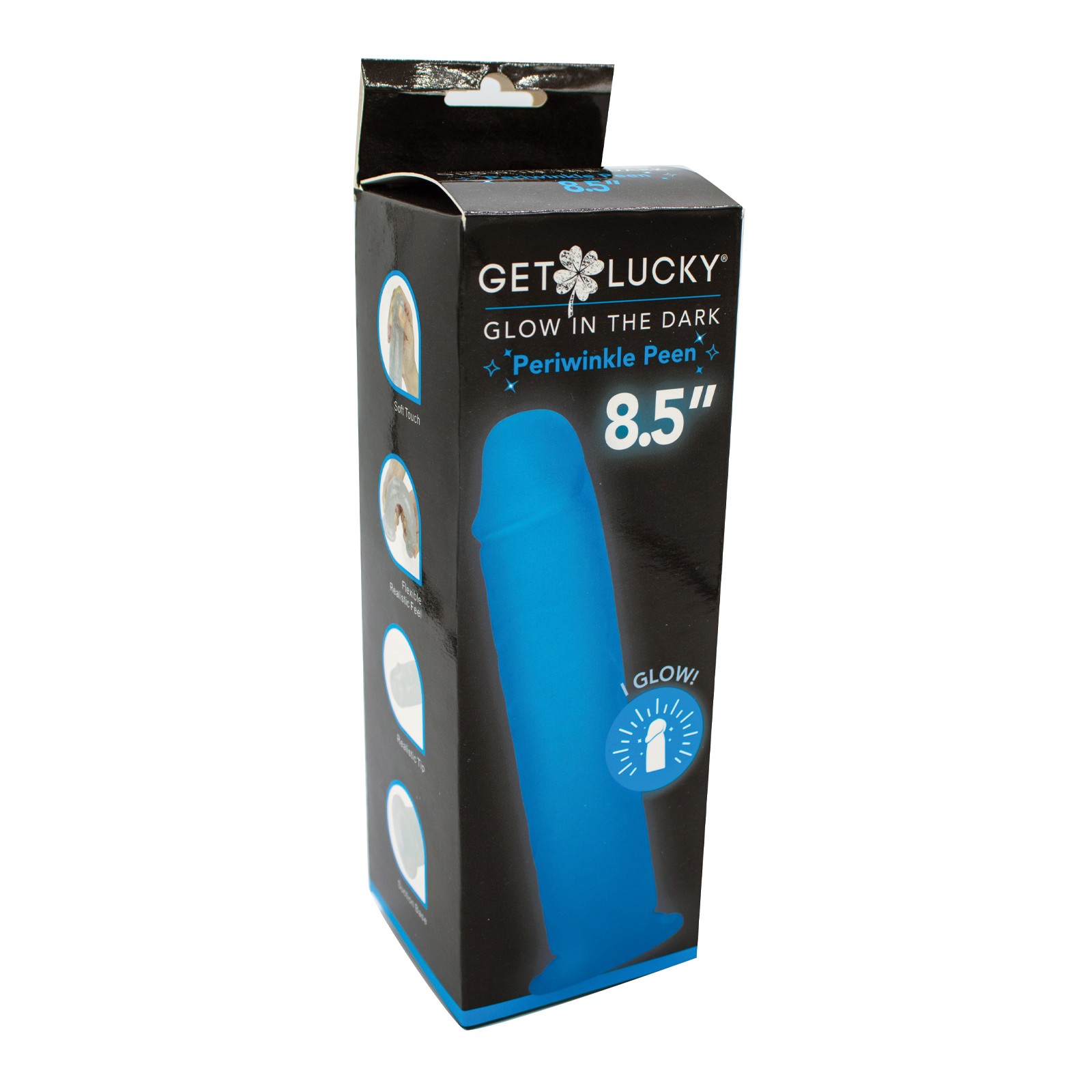 Get Lucky Dildo que Brilla en la Oscuridad para Noches Divertidas