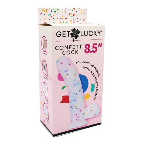 Pene Confetti Real Skin Get Lucky 8.5" - Multicolor