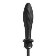 Auto Throb Inflatable Vibrating Plug Black