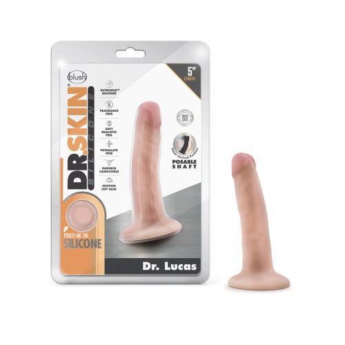 Blush Dr. Skin Silicone Dr. Lucas 5 5 inch Dildo Vanilla