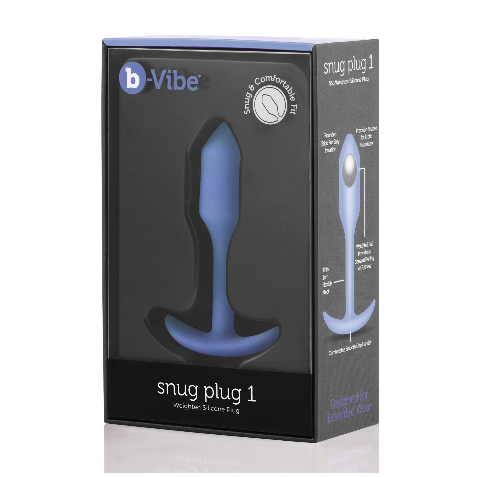 b-Vibe Weighted Snug Plug 1 - Comfortable Anal Toy