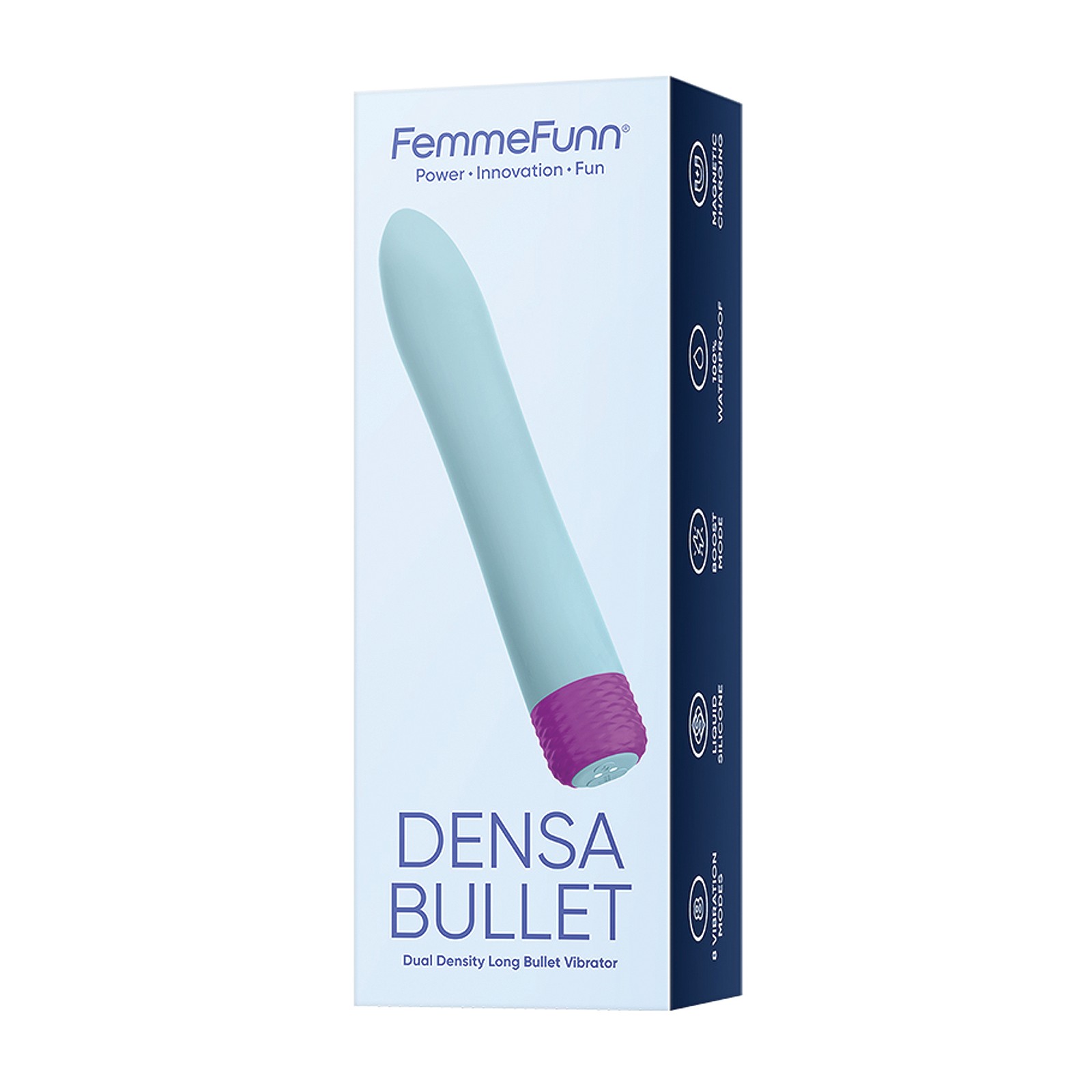 Femme Funn Densa Bullet Flexible Azul Claro - Placer Supremo