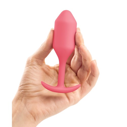 Plug Anal con Peso b-Vibe Snug 2 114 g Coral