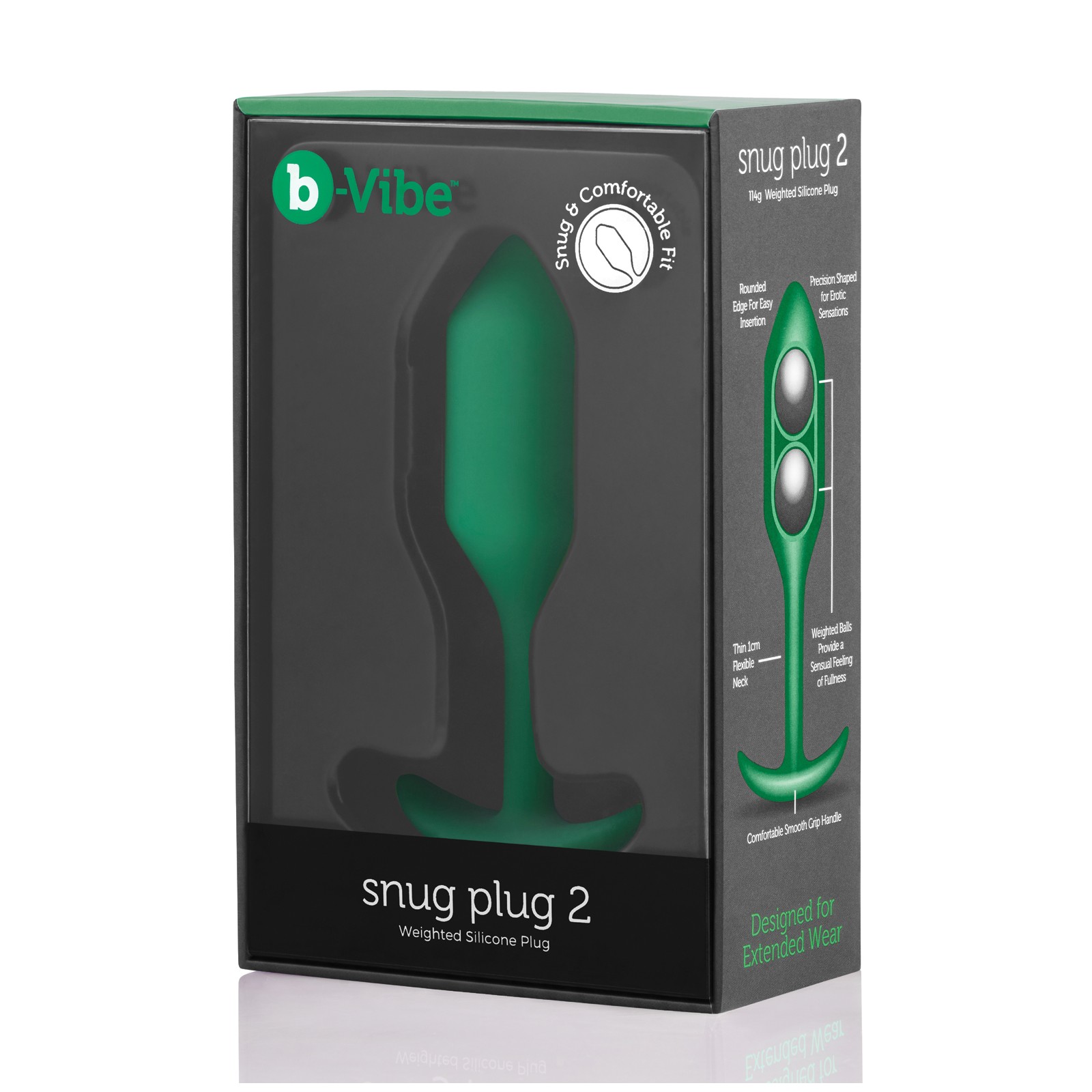 Plug Snug Ponderado b-Vibe 2 - Comodidad y Placer