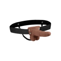 Lux Fetish Rechargeable Strap-On Brown