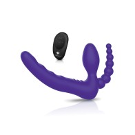 Pegasus Strapless Strap-On with Remote Purple