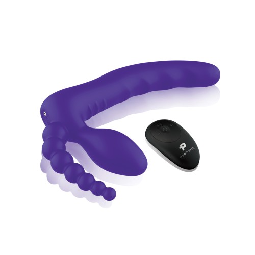 Pegasus Strapless Strap-On with Remote Purple