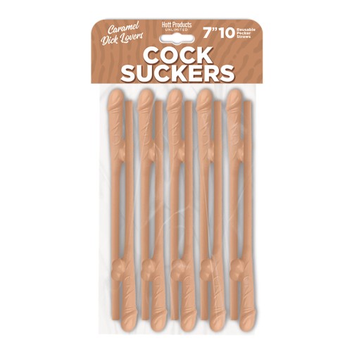 Popotes Pecker Cock Suckers - Paquete de Caramelo de 10