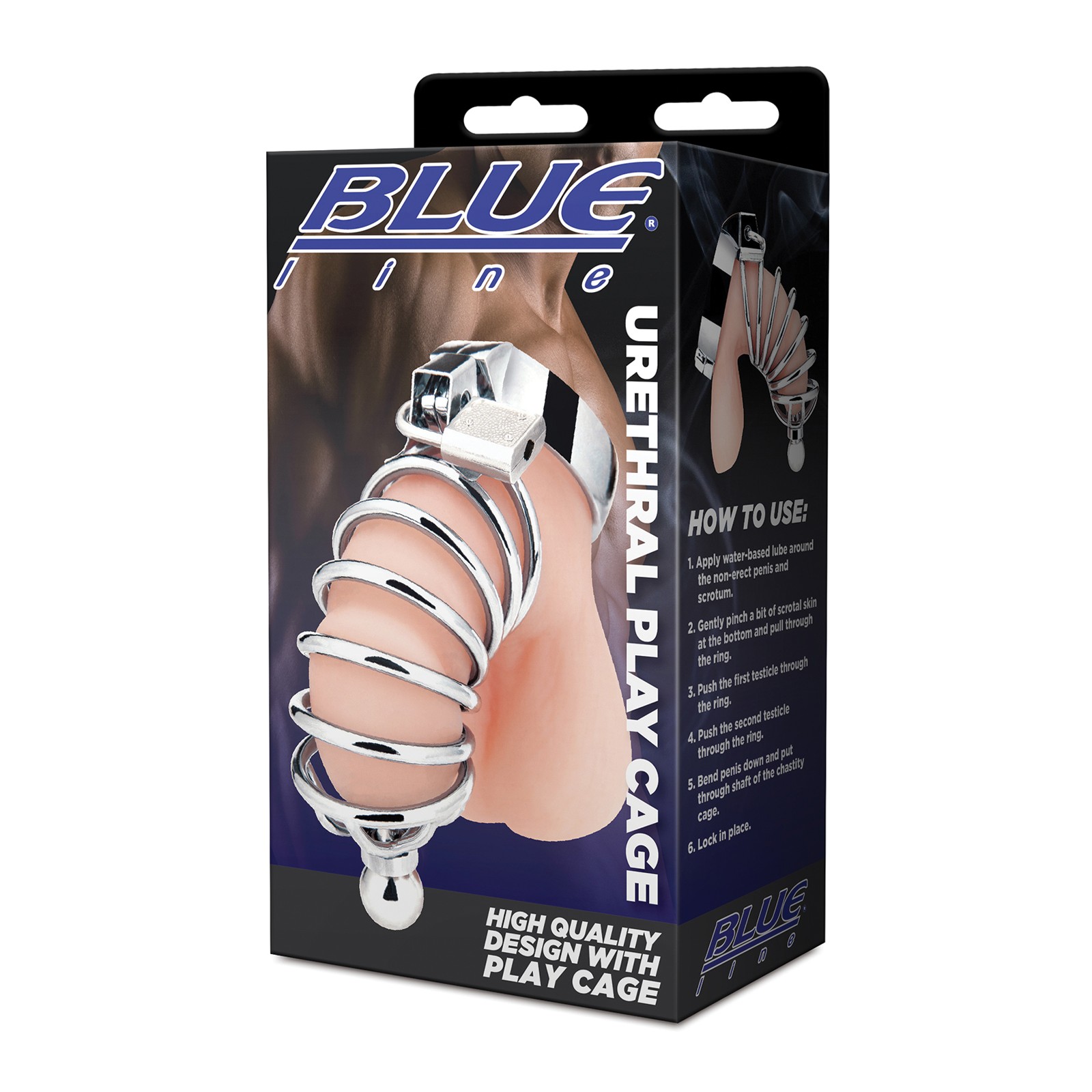 Cage de Juego Uretral Blue Line Plata