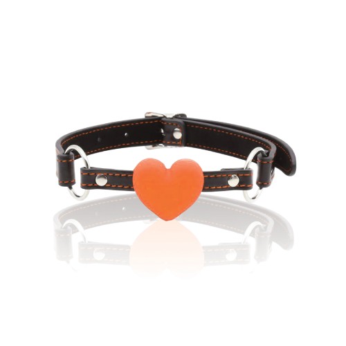 The 9's Orange is the New Black Silicone Heart Gag