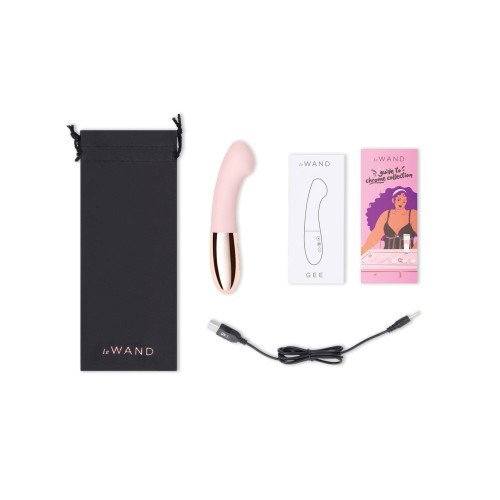 Vibrador Le Wand GEE Enfocado en el Punto G Rosa Oro