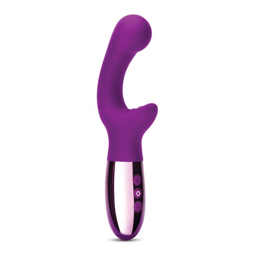 Vibrador Recargable Le Wand XO de Doble Motor Waves Cereza