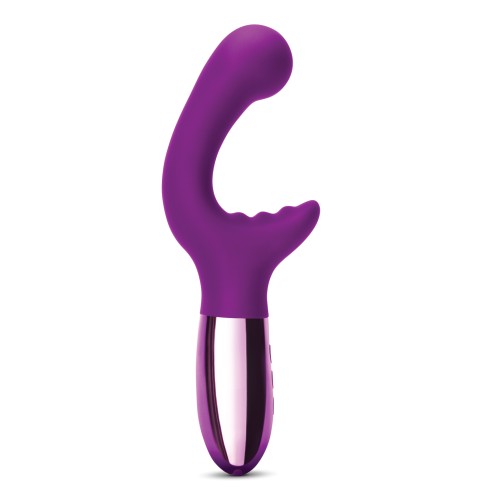 Vibrador Recargable Le Wand XO de Doble Motor Waves Cereza