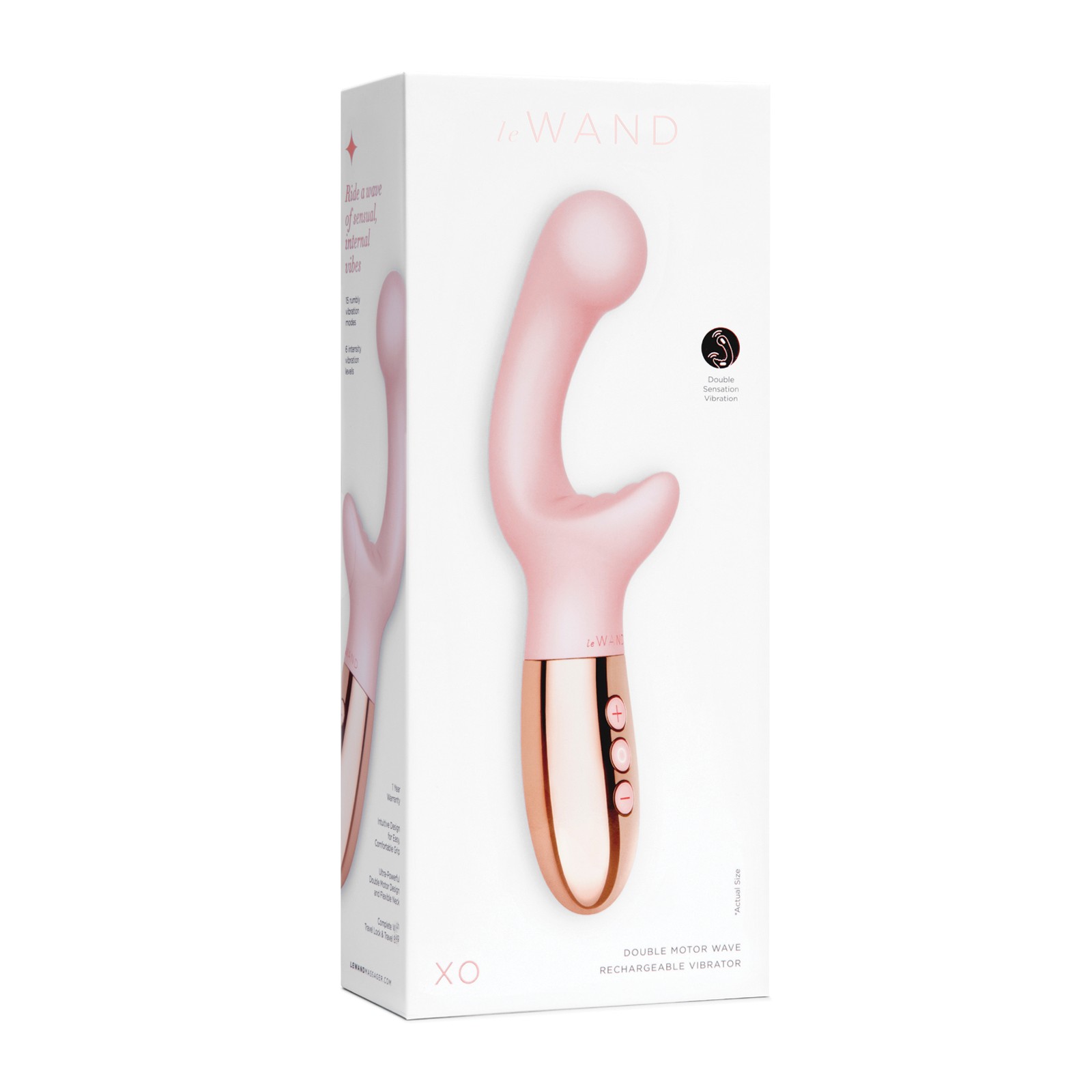 Le Wand XO Double Motor Vibrator - Rose Gold Edition