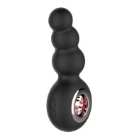 Gender Fluid Quiver Anal Ring Bead Vibe - Black