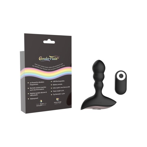 Vibrador Anal Gender Fluid Shake Control Remoto Negro