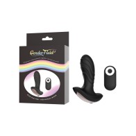 Gender Fluid Buzz Anal Vibe with Remote Black