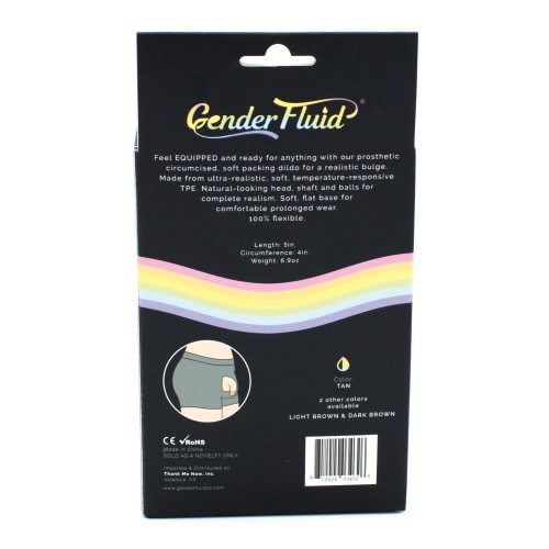 Packer Suave Gender Fluid de 5 Pulgadas Beige