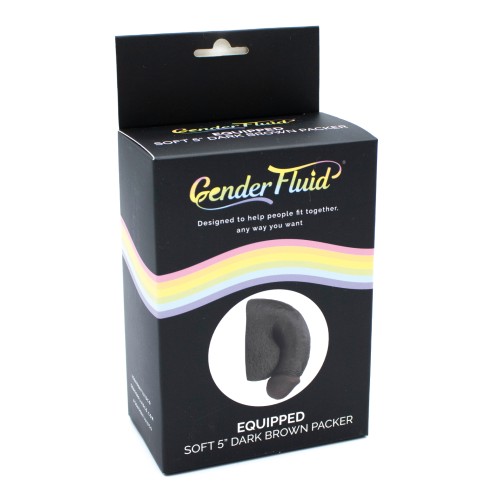 Packer Suave 5 Pulgadas Gender Fluid Marrón Oscuro