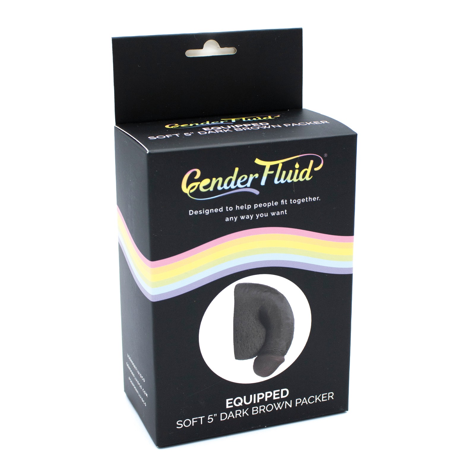 Gender Fluid 5 Inch Equipped Soft Packer Dark Brown