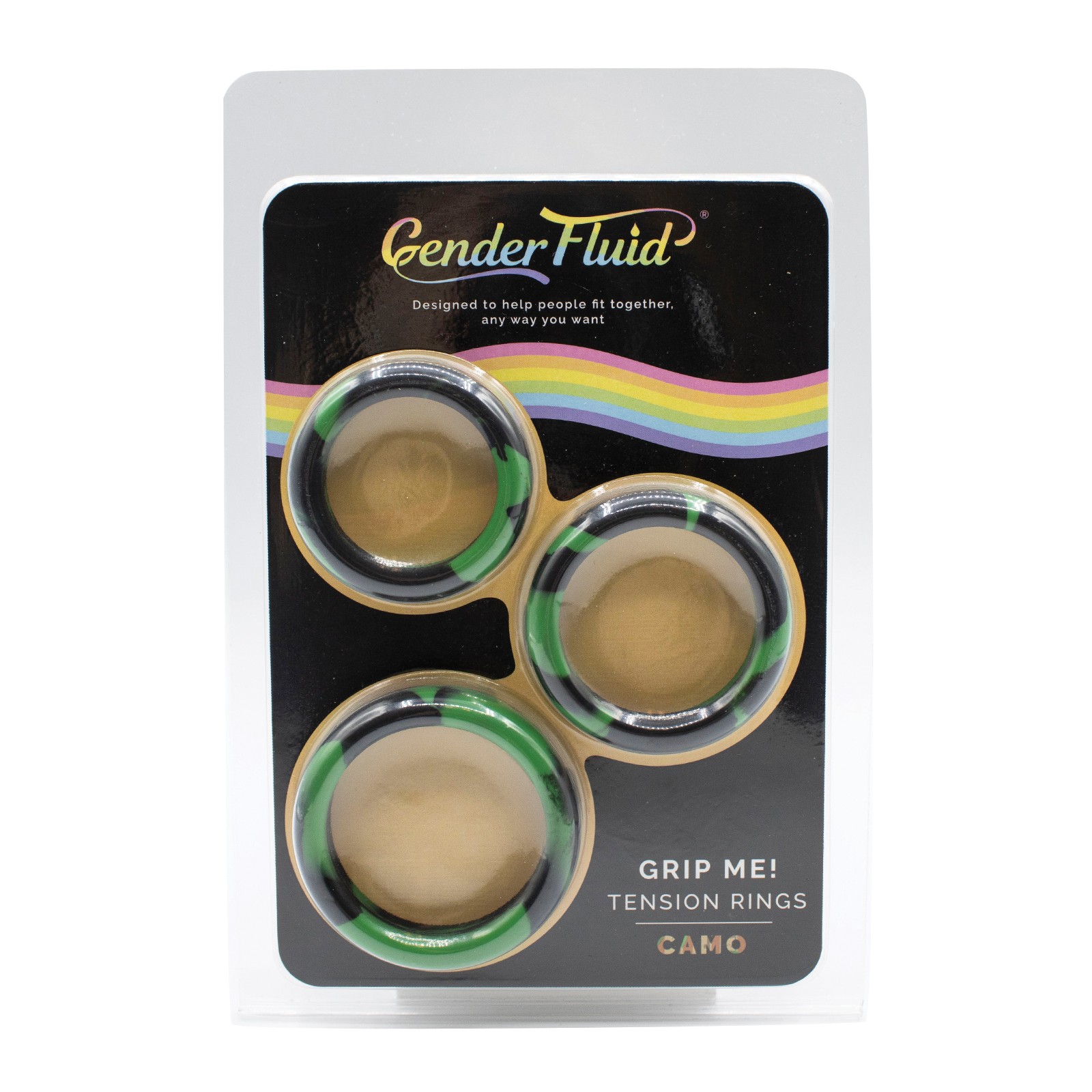 Gender Fluid Grip Me! Tension Ring Set Camo