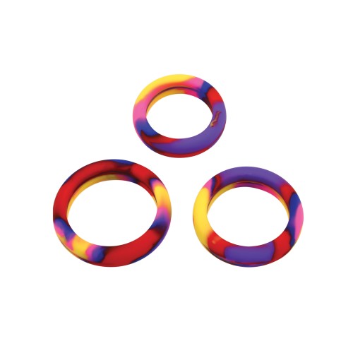 Gender Fluid Grip Me! Tension Ring Set - Tie Dye