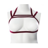 Gender Fluid Sugar Coated Harness - S-L Raspberry Glitter