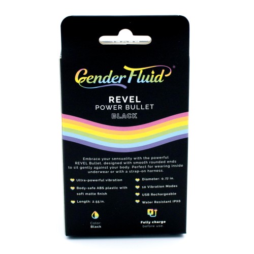 Gender Fluid Revel Power Bullet Matte Black