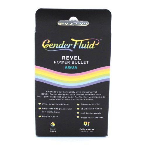 Gender Fluid Revel Power Bullet Aqua - Placer Definitivo