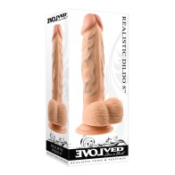 Evolved 8 Inch Realistic Dildo Light